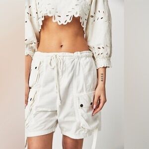 Free People Moon Bay Parachute Shorts Size Large Women